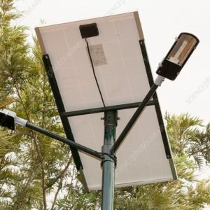A solar street light in Bangalore, India.